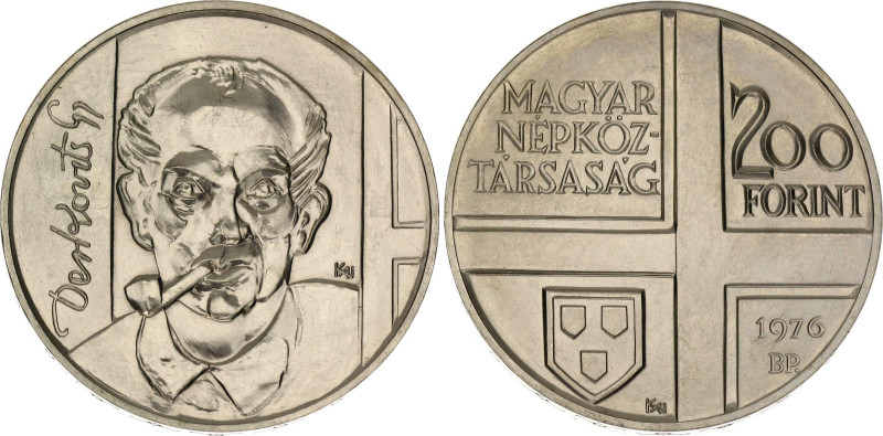 Hungary 200 Forint 1976 BP
KM# 609, ÉH# 1608, Adamo# EM49, N# 34343; Silver; Pa...