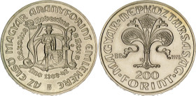 Hungary 200 Forint 1978 BP
KM# 614, ÉH# 1613, Adamo# EM56, N# 34347; Silver; First Hungarian Gold Forint of Károly Róbert of Anjou; Budapest Mint; Mi...