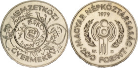Hungary 200 Forint 1979 BP
KM# 615, ÉH# 1614, Adamo# EM57, N# 34348; Silver; International Year of the Child; Budapest Mint; Mintage 21000; UNC with ...