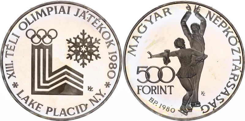 Hungary 500 Forint 1980 BP
KM# 619, ÉH# 1598, Adamo# EM60, N# 34353; Silver., P...