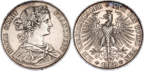 German States Frankfurt 1 Vereinsthaler 1860
KM# 360, N# 4704; Silver; Free imperial city of Frankfurt; XF+