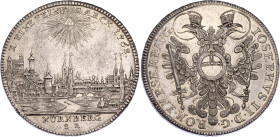 German States Nurnberg 1 Taler 1768 SR City View
KM# 350, N# 32106; Silver; City View of Nuernberg; XF