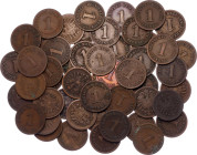 Germany - Empire 50 x 1 Pfennig 1873 -1889
KM# 1, N# 3410; Copper; Wilhelm I; VG-VF