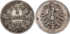 Germany - Empire 1 Mark 1877 B
KM# 7, N# 7031; Silver; Mintage 48164 pcs; VF