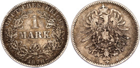 Germany - Empire 1 Mark 1878 B
KM# 7, N# 7031; Silver; Mintage 581598 pcs; VF