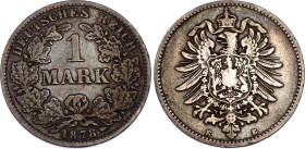 Germany - Empire 1 Mark 1878 E
KM# 7, N# 7031; Silver; Mintage 317582 pcs; VF