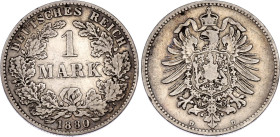 Germany - Empire 1 Mark 1880 D
KM# 7, N# 7031; Silver; Mintage 337879 pcs; VF