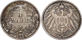 Germany - Empire 1 Mark 1902 J
KM# 14, N# 3412; Silver; Mintage 898439 pcs; VF