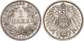 Germany - Empire 1 Mark 1912 D
KM# 14, N# 3412; Silver; Mintage 632700 pcs; AUNC-