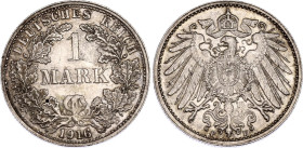 Germany - Empire 1 Mark 1916 F
KM# 14, N# 3412; Silver; Mintage 306000 pcs; XF, Toning