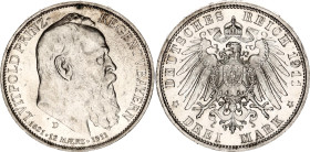 Germany - Empire Bavaria 3 Mark 1911 D
KM# 998, N# 15935; Silver; Otto; 90th Birthday of Prince Regent Luitpold; UNC with full mint luster