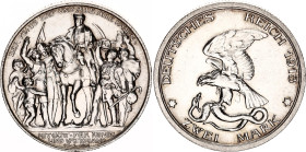 Germany - Empire Prussia 2 Mark 1913 A
KM# 532, N# 13477; Silver; Wilhelm II; 100th Anniversary of the Victory over Napoleon at Leipzig; UNC with few...