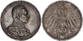 Germany - Empire Prussia 3 Mark 1913 A
KM# 535, J. 112, N# 19478; Silver; Wilhelm II; 25th Anniversary of the Reign; Berlin Mint; XF-AUNC Toned