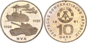 Germany - DDR 10 Mark 1991
KM# 80, N# 18290; Nickel; Proof; National People's Army; Mintage in Proof 5 500 pieces; UNC