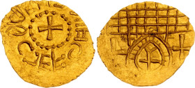 Great Britain Anglo-Saxon Kingdoms Thrymsa York Type 640 - 650 AD Collector's Copy
N# 117393; Gold 1.22 g.