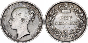 Great Britain 1 Shilling 1873
KM# 734.2, N# 7248; Silver; Victoria; VF