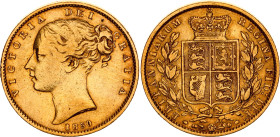Great Britain 1 Sovereign 1850
KM# 736.1, Sp# 3852, N# 5760; Gold (.917) 7.88 g.; Victoria; VF+