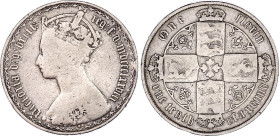 Great Britain 1 Florin 1878
KM# 746.2, Sp# 3893; Silver; Victoria; F