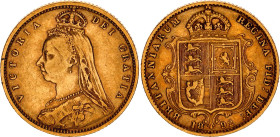 Great Britain 1/2 Sovereign 1892
KM# 766, Sp# 3869, N# 13218; Gold (.917) 3.99 g.; Victoria; VF-XF