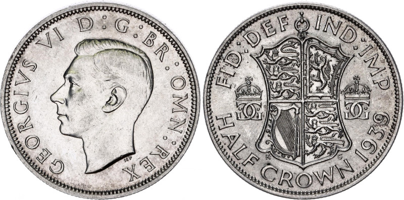 Great Britain 1/2 Crown 1939
KM# 856, Sp# 4080, N# 7181; Silver; George VI; UNC