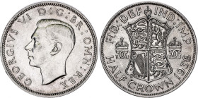 Great Britain 1/2 Crown 1939
KM# 856, Sp# 4080, N# 7181; Silver; George VI; UNC