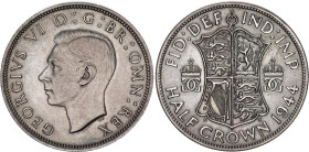 Great Britain 1/2 Crown 1944
KM# 856, N# 7181; Silver; George VI; UNC with nice toning