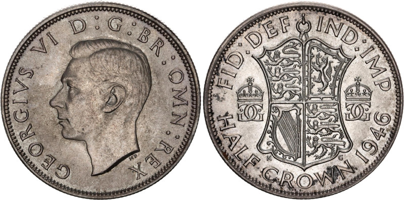 Great Britain 1/2 Crown 1946
KM# 856, N# 7181; Silver; George VI; UNC with nice...