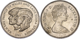 Great Britain 25 New Pence 1981
KM# 925, Sp# LL4, N# 3076; Copper-nickel; Elizabeth II; Wedding of Prince Charles and Lady Diana Spencer; Llantrisant...