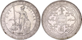 Great Britain 1 Trade Dollar 1899 B
KM# T5, N# 8472; Silver 26.85 g.; Queen Victoria; Bombay; XF/AUNC