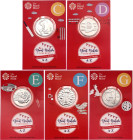 Great Britain 5 x 10 Pence 2018 C - D - E - F - G
Copper-Nickel; Series: The Great British Coin Hunt; With original packing; UNC