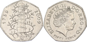 Great Britain 50 Pence 2009
KM# 1114, N# 19436; CuNi; Elizabeth II; Kew Gardens; AUNC