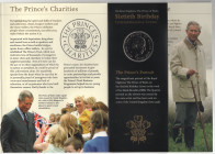 Great Britain 5 Pounds 2008
KM# 1103, N# 13408; Copper-Nickel; 60th Birthday of HRH The Prince of Wales; With Original Booklet; Elizabeth II; BUNC