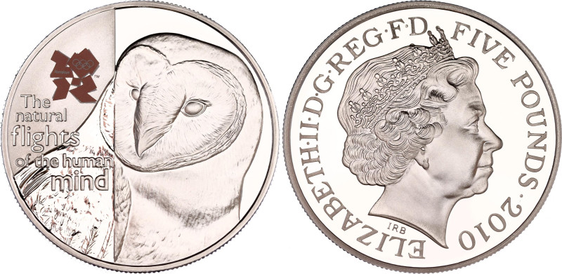 Great Britain 5 Pounds 2010
KM# 1156, N# 18537; Silver., Proof; A Celebration o...