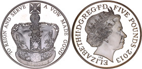 Great Britain 5 Pounds 2013
KM# 1242a, N# 58251; Silver., Proof; Elizabeth II; Queen's Diamond Jubilee