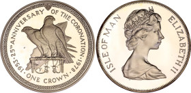 Isle of Man 1 Crown 1978
KM# 43, N# 28637; Proof; 25th Anniversary of the Coronation of Queen Elizabeth II; With golden patina
