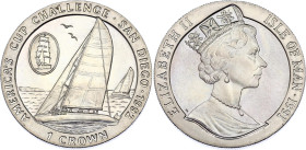 Isle of Man 1 Crown 1991
KM# 320, N# 72743; CuNi; Elizabeth II; Mintage 100 pcs; Officially sales samples "about 25 pieces were sold or presented to ...