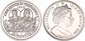 Isle of Man 1 Crown 2005
KM# 1221, N# 130796; Silver., Proof; The Battle of Trafalgar - Napoleon and Nelson; Elizabeth II
