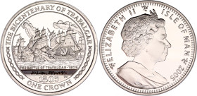 Isle of Man 1 Crown 2005
KM# 1284a, N# 82822; Silver., Proof; Bicentenary of Trafalgar