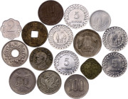Asia Lot of 16 Coins 1890 - 1986
With Silver; Various Denominations, Countries & Conditions; XF/UNC