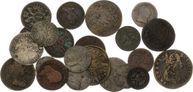 Austria Lot of 22 Coins 1750 -1850
With silver; VG-VF