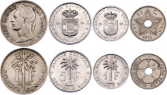 Belgian Congo Lot of 4 Coins 1911 - 1958
XF/UNC