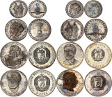 Bulgaria Set of 8 Coins 1963 - 1973
Silver., Proof; Set of 8 silver coins in original package; With original rainbow patina