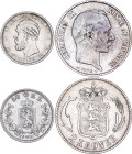 Denmark & Norway 2 Kroner & 50 Ore 1876 - 1901
KM# 798.1 & KM# 356; Silver; Christian IX & Oscar II; VF-XF