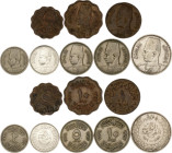 Egypt Lot of 8 Coins 1937 - 1942 AH 1356 - 1361 All Different
With silver; Farouk I; VG-XF
