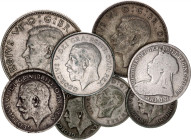 Great Britain Lot of 8 Coins 1895 -1946
Silver; VG-XF