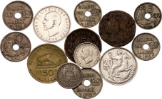 Greece Lot of 13 Coins 1869 -1988
With silver; Various denominations and dates; G-XF