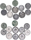 Hungary Lot of 11 Coins 1893 - 1915 KB
KM# 482, 483, 494; VF - XF