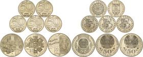 Kazakhstan Lot of 8 Coins 2013 All Different
Copper-Nickel; Variuos denominations; UNC