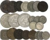 Netherlands Lot of 23 Coins 1899 -1964
With silver; Various denominations and dates; VF-XF