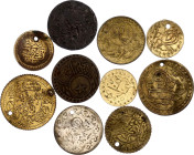 Ottoman Empire Lot of 10 Tokens 1855 -1909
Imitation of coins; VF